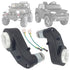 weelye 2Pcs 12V 40000RPM High Speed RS550 Drive Motor Gearbox for Children’s Riding Jeep SUV