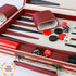 Backgammon Set - American Flag Design Classic Board Game for Family Game Night or Friends Party