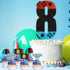 Teen Video Game Unlock Level UP 8 Happy Birthday Cake Topper 7 - PC Set - Perfect Video Game Birthday Party Decorations