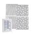 Changing Pad Cover Set - Cradle Sheet 2 Pack, 100% Jersey Cotton Grey Abstract Stripes and Dots by Ely's & Co