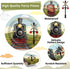 96 Set 24 Pcs Train Paper Plates and Napkins Party Supplies Steam Train Birthday Disposable Tableware Retro Trains