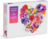 Flora Heart 750 Piece Shaped Puzzle from Galison – Vivid and Bright Featuring Julie Seabrook Ream's Work