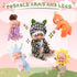 Hanaive 10 Pcs 4 Inch Mini Baby Dolls, Lifelike Realistic Tiny Babies with Animal Clothes, Cute Baby Doll Gifts Set