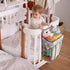 Accmor Hanging Baby Diaper Caddy Organizer, Diaper Stacker, Baby Crib Hanging Classified Storage Bag Organizer for Changing Table, Crib, Playard or Wall & Nursery Organization, Grey Cloud by Accmor