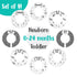 Eli with Love Baby Closet Dividers (Boho), Set of 8 Baby Clothes Dividers for Nursery Hangers