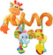 Jollybaby Plush Hanging Spiral Activity Toy for Car Seat, Crib, with Music Box, Rattles, Giraffe