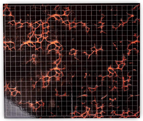 Hexers Role-playing Game Board Mat, Square Grid Terrains, 8 Different Terrains for Dungeons and Dragons RPG