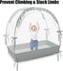 PandaEar Pop Up Crib Tent to Keep Baby from Climbing Out, Breathable Crib Net Mesh Canopy, Babies Crib Cover