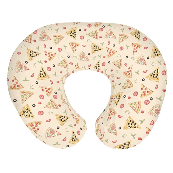 Watercolor Pizza Party Baby Nursing Pillow Covers for Boy Girl Cute Pizzas
