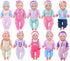 iBayda 10 Sets Baby Doll Clothes and Accessories Include Rompers Outfits Hat