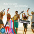 smilixin Set Inflatable Guitar - Rock Star Toy with Inflatable Guitar, Bass, Piano, Drum, Microphone and Saxophone