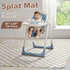 51 51 Inch Baby Splat Mat for Under High Chair, x Waterproof Splash Mat, Wipeable Floor Protector, Easy Clean Feeding