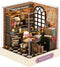 YSWOOD WORLD DIY Miniature House Kit, Mini House Building Kit with LED & Dust