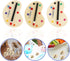 3pcs 1:12 Dollhouse Miniature Artist Palette and Paint Brush Model Toys for Kids Pretend Play