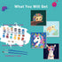 8-12 4 Pack Set (8x8 Inch) AILIBUT Paint by Numbers for Kids Ages & Beginners - Animal Canvas Art Kits with Framed