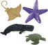 12 3+ Safari Ltd. Ocean TOOB - Mini Figurines: Sea Lion, Eagle Ray, Starfish, Turtle, Penguin, Octopus, Whales, Moray