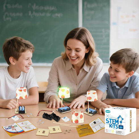 6-8 8-10, 6 8-12, 6 7 9 10 13 STEM Kits for Kids Age Bulk DIY Electric Circuit Lamp Kits for Kids Crafts Science