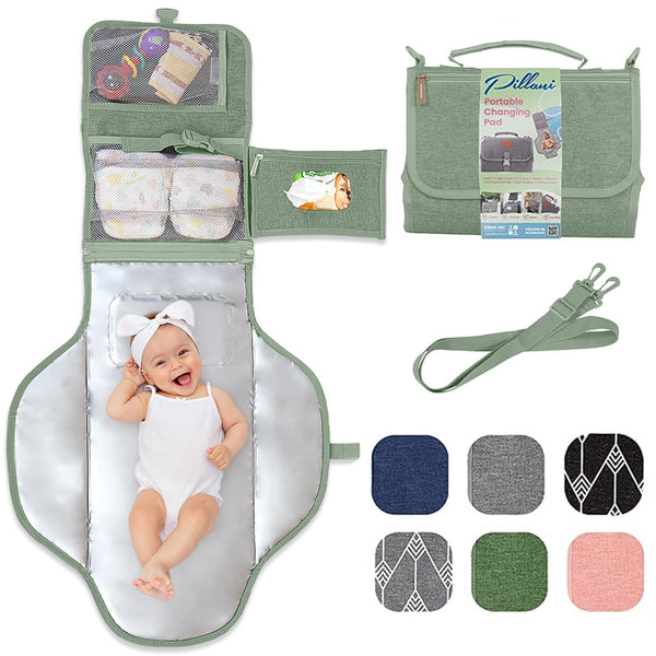 Portable Changing Pad for Baby, Travel Diaper Changing Pad for Newborn, Large