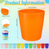 36 8 oz 6 Eccliy Pcs Kids Cups Bulk, Plastic Toddler Drinking Cups Unbreakable Reusable Stackable Assorted Colors