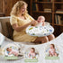 Hypoallergenic,Tummy (0-12Months) Nursing Pillow & Breastfeeding Pillow Ergonomic C-Shape for Breastfeeding & Bottle