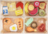 Food Groups Wooden Play Food Sets, Pretend Play Kitchen Toys for Toddlers 1-3, Fake Food Accessories