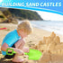 Amarlozn 16" Summer Beach Sand Shovels Toy for Kids, Garden Scoop Tool Kits, Sturdy Long Handheld Wooden Plastic Spade