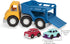Battat Wonder Wheels Toy Carrier Truck & 2 Toy Cars, Toy Truck Playset for Kids, Recyclable Materials