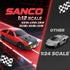 1:12 4WD 25 2 2 Set 2.4GHz SANCO Scale Hobby RC Car, Mph High Speed RC Drift Car with LED Lights, Batteries