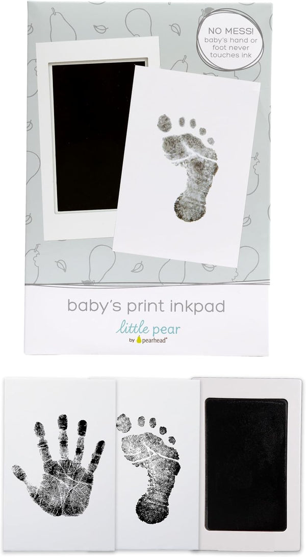 Clean-Touch Babyprint Ink Pad, No Touch Keepsake Ink Pad for Baby Handprint or Footprint, Black Ink