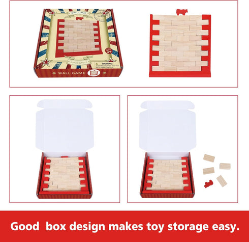 Brick Wall Game - Fun Family Game for Boys and Girls, Perfect for Indoor and Outdoor Parties