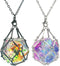 DND Dice Necklace: Dice Cage for Interchangeable D20 Dice for Gamers