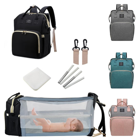 ANWTOTU Baby Diaper Bags with Changing Station,Waterproof Diaper Bag Backpack for Moms