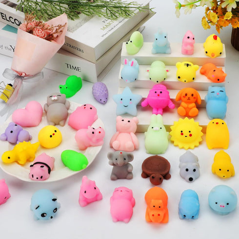 200 4-8 8-12 Pcs Mochi Squishy Toys, Kawaii Squishies Bulk Party Favors for Kids Boys Girls Toddlers Teens, Gifts