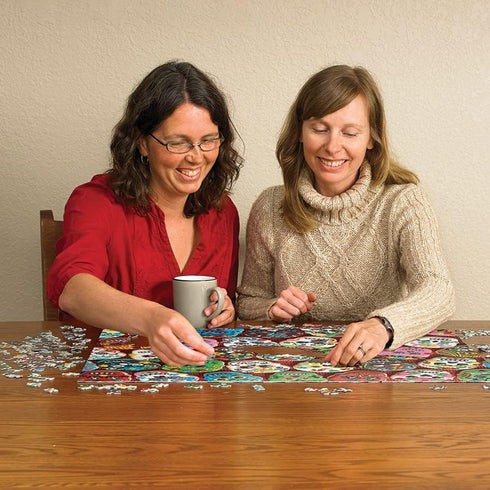Cobble Hill 1000 Piece Puzzle - Sugar Skull Cookies with Sample Poster Included