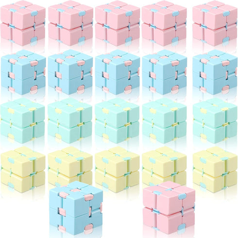 Civaner 22 Pieces Infinity Cube Fidget Toys for Kids Handheld Anxiety Relief