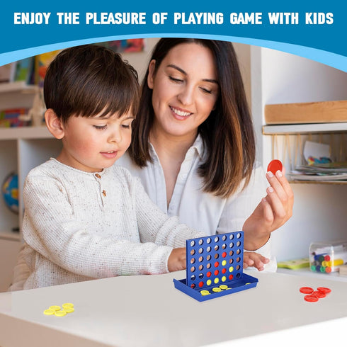 Mini 4 in a Row Connect Game Travel Board Game (Small) 7x4.8 Inch