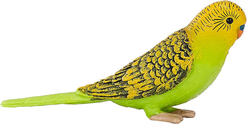 MOJO Green Budgerigar (Australian Parakeet) Realistic Wildlife Toy Replica, Hand Painted