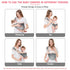 6-40 lbs Adjustable One Shoulder Baby Carrier for Infant, Lightweight Breathable Mesh Baby Hip Carrier Portable Baby