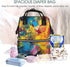 FHEDVBN Backpack Mummy Backpacks Daypack Colorful Abstract Painting Diaper Bag for Women Multifunction Waterproof