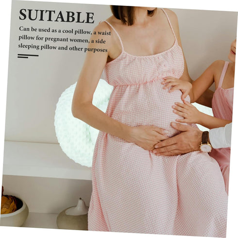 Healifty Multi-Functional Cooling Pregnancy Waist Pillow for Side Sleeping Soft Maternity Support Cushion Detachable