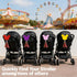 FAMCHAINS Stroller Identification Name Tag Pendant,Wood Hanger with Custom Name,Quickly Locate Your Stroller in Crowded