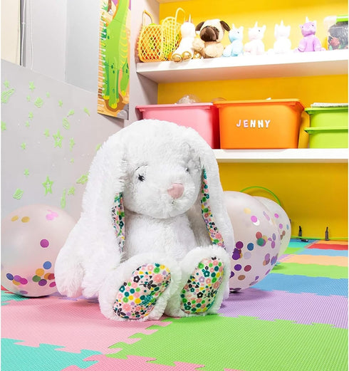 Juvale Stuffed Bunny with Floppy Ears, Plush Animal Rabbit Toy for Kids and Easter Gifts, 13 X 6 X 19 inches