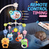 Crib Mobile with Music and Lights, Baby Mobiles for Cribs, Nursery Musical Mobile for Bassinets, Clip On Attachment