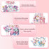 MEIEST Set,Dream Flower Castle Building Blocks Castle On a Cloud Particle Construction Building Bricks Toy,Flowers