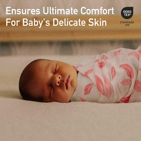4-Pack (35" 40") GLLQUEN BABY Muslin Swaddle Blankets Breathable Receiving Blankets x Soft Baby Blankets for Girls