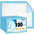 CACASO 100 Pack Disposable Changing Pads,18 in x24 in Baby Disposable Underpads,Absorbent Incontinence