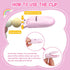 Aori Pacifier Clips for Rebron Baby Dolls Pacifier Holders Silicone Paci Clips with Magnetic Paci -Pink