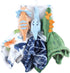 3-Pack, Hudson Baby Unisex Baby Animal Face Security Blanket, Dinosaurs One Size