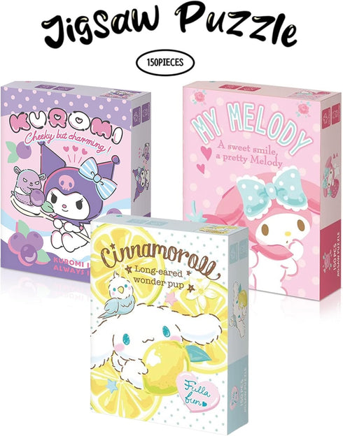 Jigsaw Puzzle My Melody 150pcs - Premium Quality Materials, Games for Family Bonding, Boosting Cognitive Skills, and