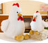 Uniwirtec (White,23 inch) Cute Chicken Stuffed Animal Plush Doll Toy - Farm Animal Cuddler for Kids' Room Decor - Ideal
